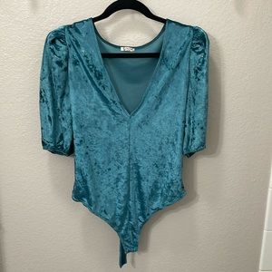 Free People Velvet Bodysuit